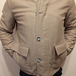 Men's Classic Tan Bomber Jacket